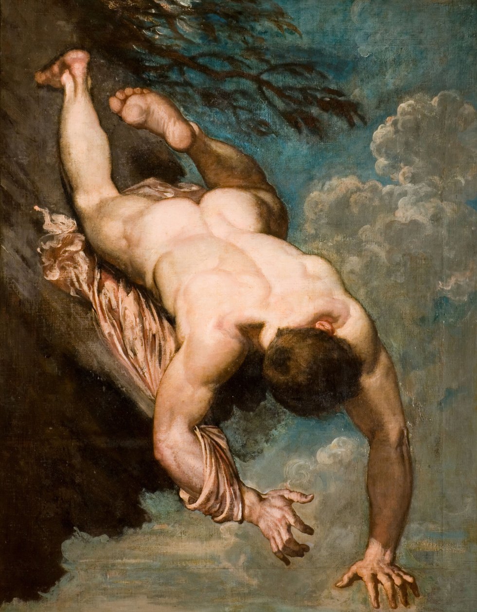 Manlius kastet fra klippen, 1818. av William Etty