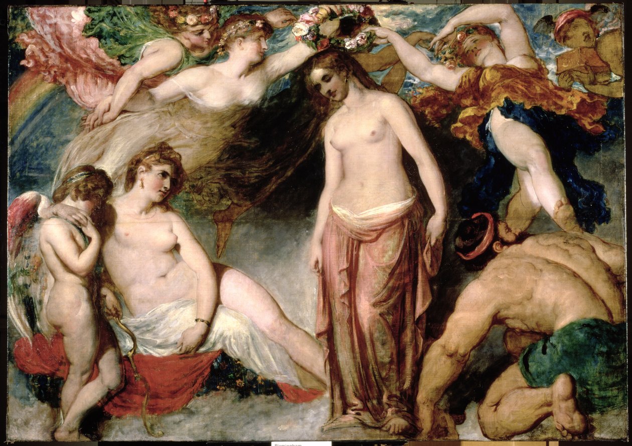 Pandora kronet av årstidene, 1824 av William Etty