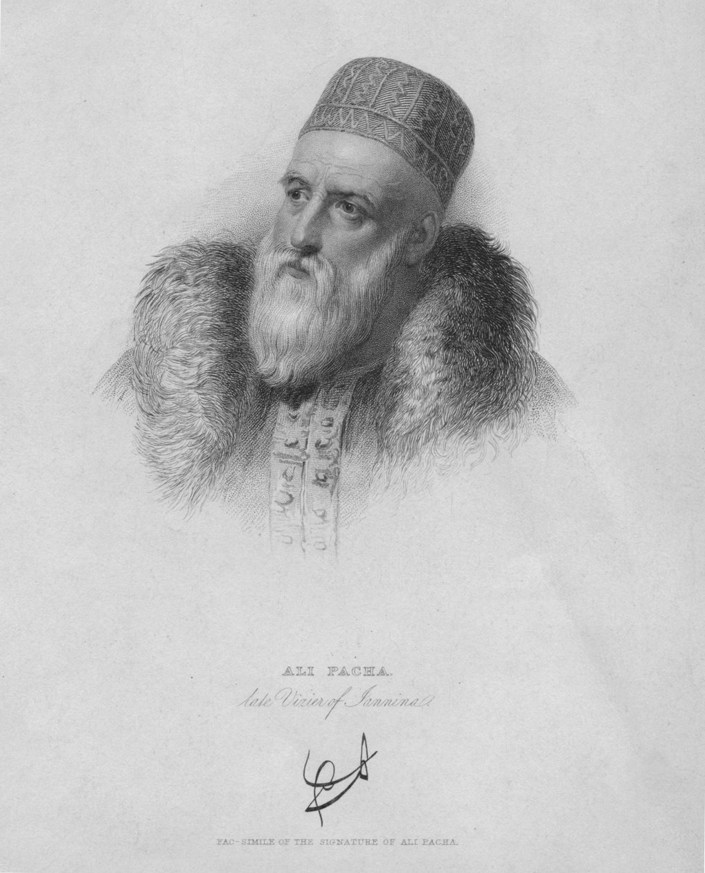 Ali Pasha, 1832. av William Finden