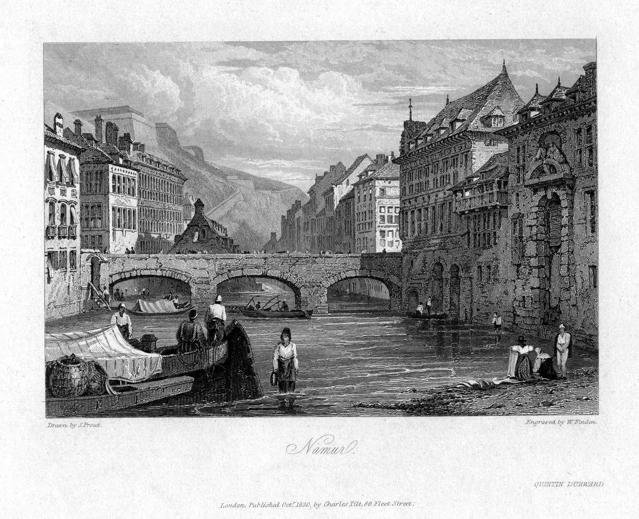 Namur, Belgia, 1830 av William Finden