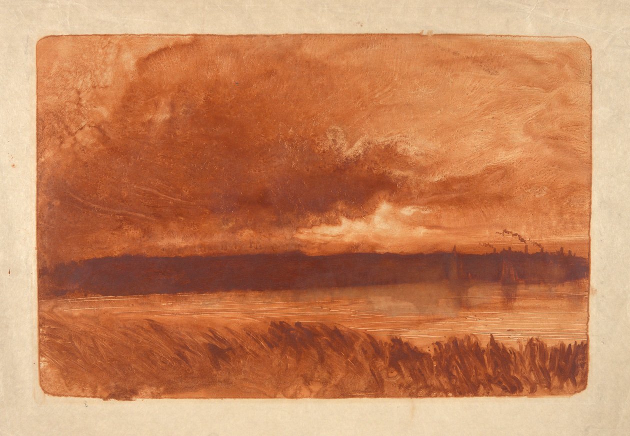 Riverscape, New Haven av William Fowler Hopson