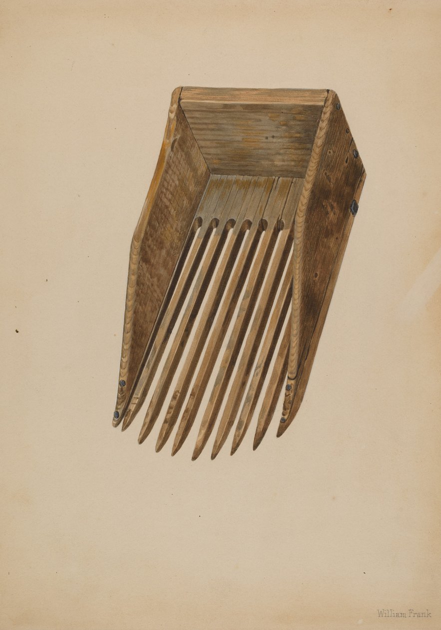Tranebær-høsteskje, ca. 1942. av William Frank