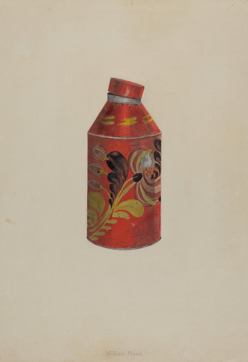 Toleware Tea Caddy, ca. 1938. av William Frank