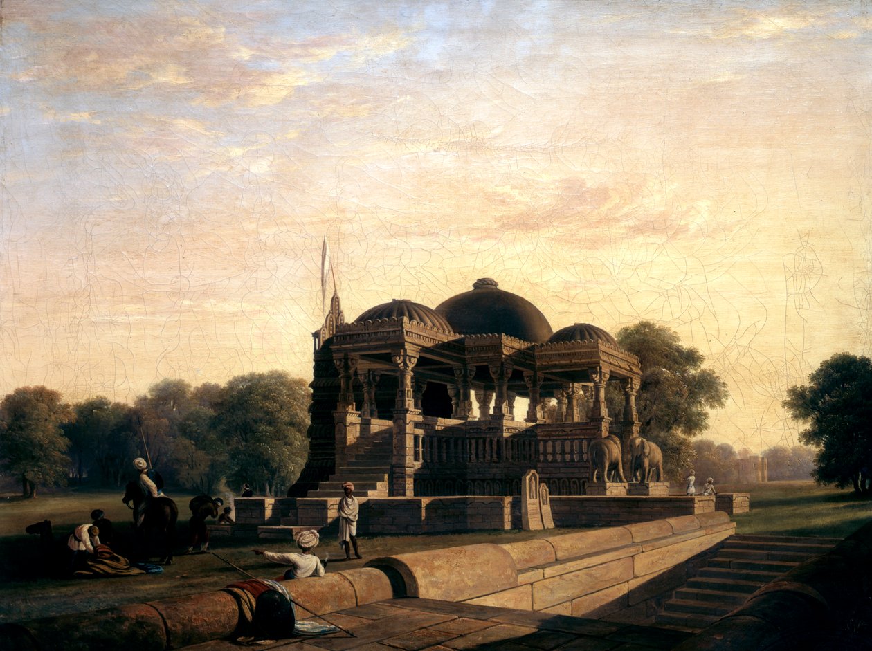 Det gamle tempelet i Hulwud, 1826. av William Frederick Witherington