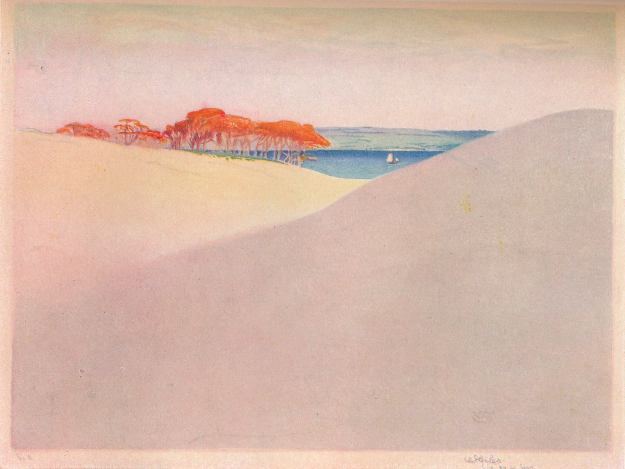Sanddyner, Danmark, c1917 av William Giles