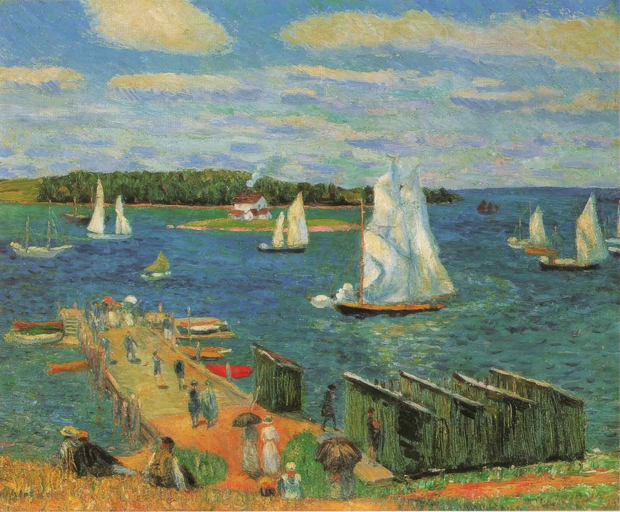 Mahone Bay av William Glackens