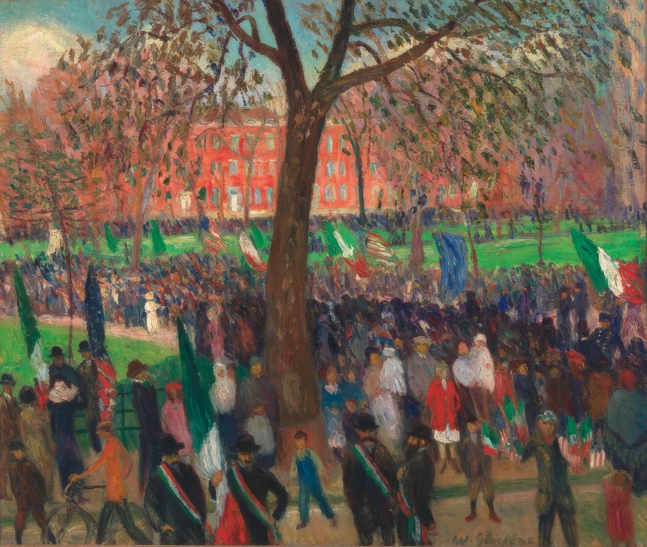 Parade, Washington Square av William Glackens