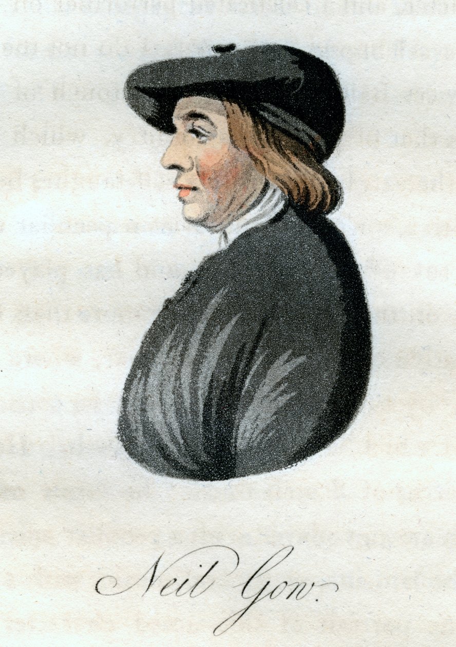 Neil Gow , skotsk felespiller, 1800. av William Green