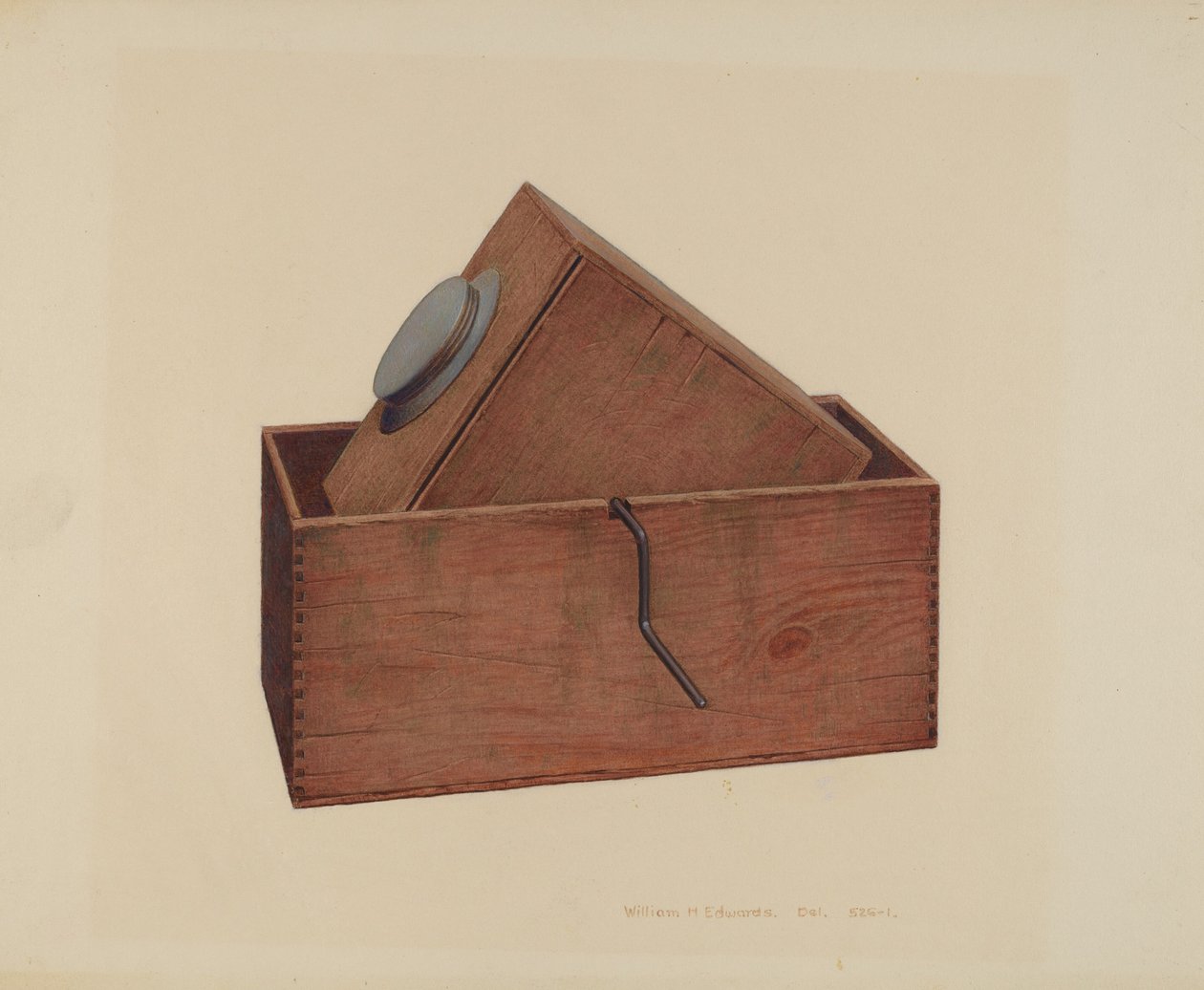 Iskremfryser, ca. 1939. av William H Edwards