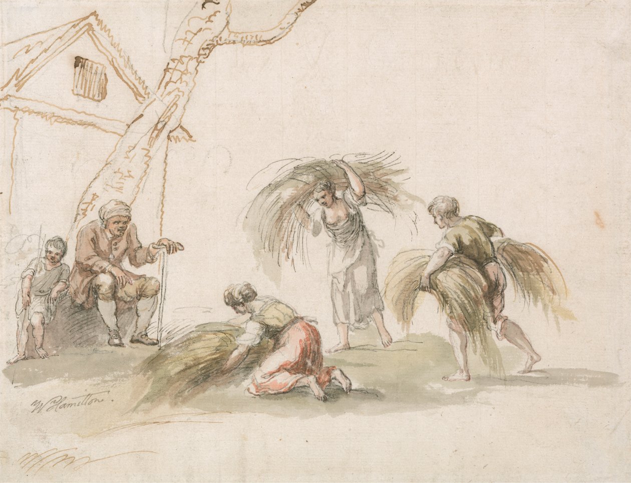 Figurer Høsting av William Hamilton