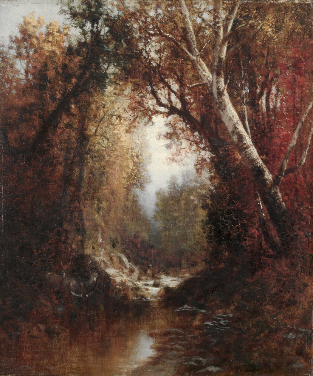 Høstscene i Adirondacks av William Hart