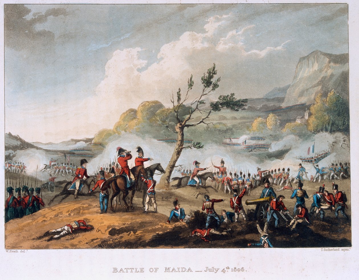 Slaget ved Maida, 4. juli 1806 av William Heath