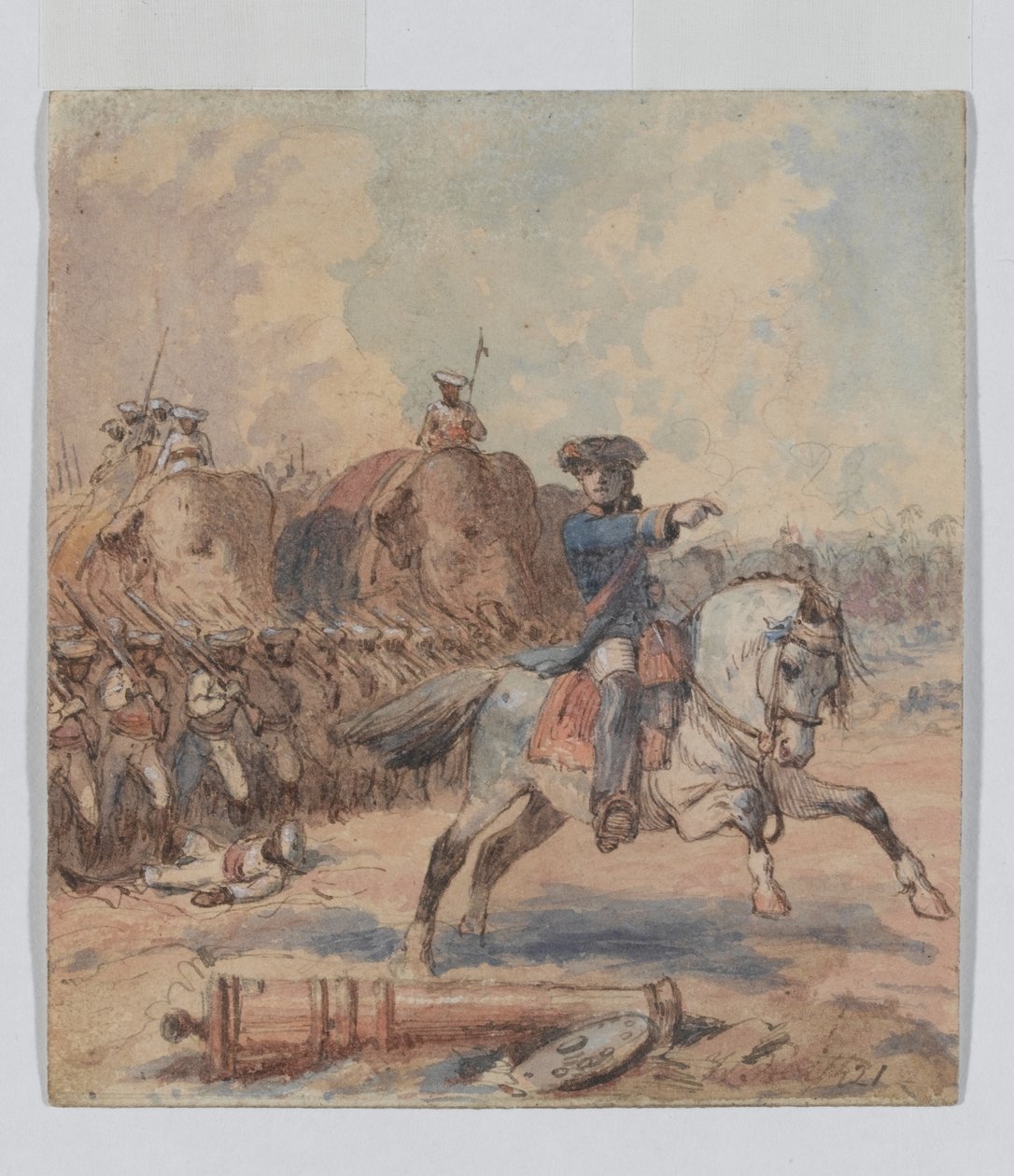 Clive at Plassey, 1757 av William Heath