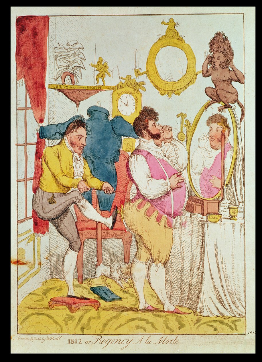 Regency a la Mode, tegneserie av William Heath