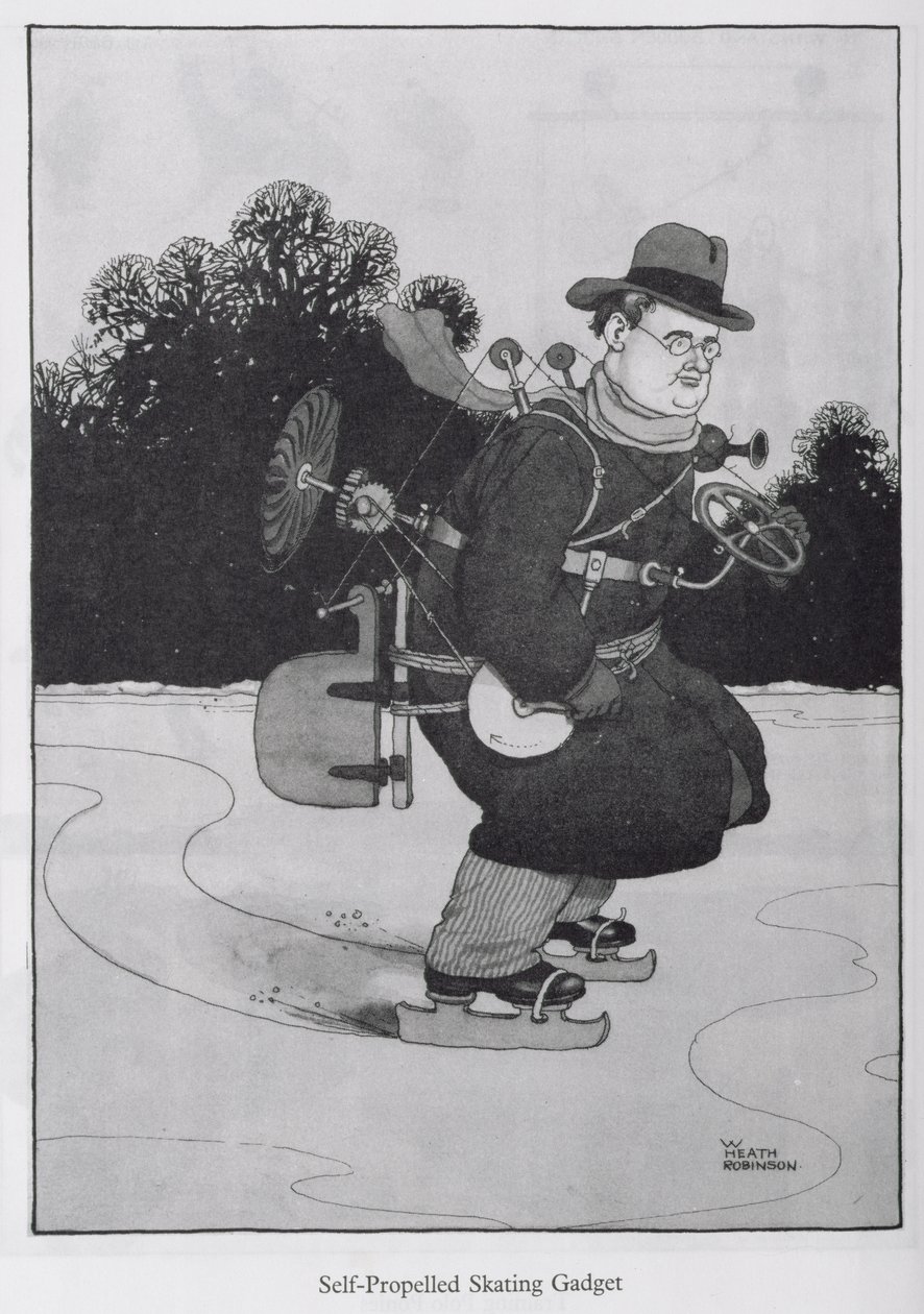 Selvgående Skating Gadget, illustrasjon fra 