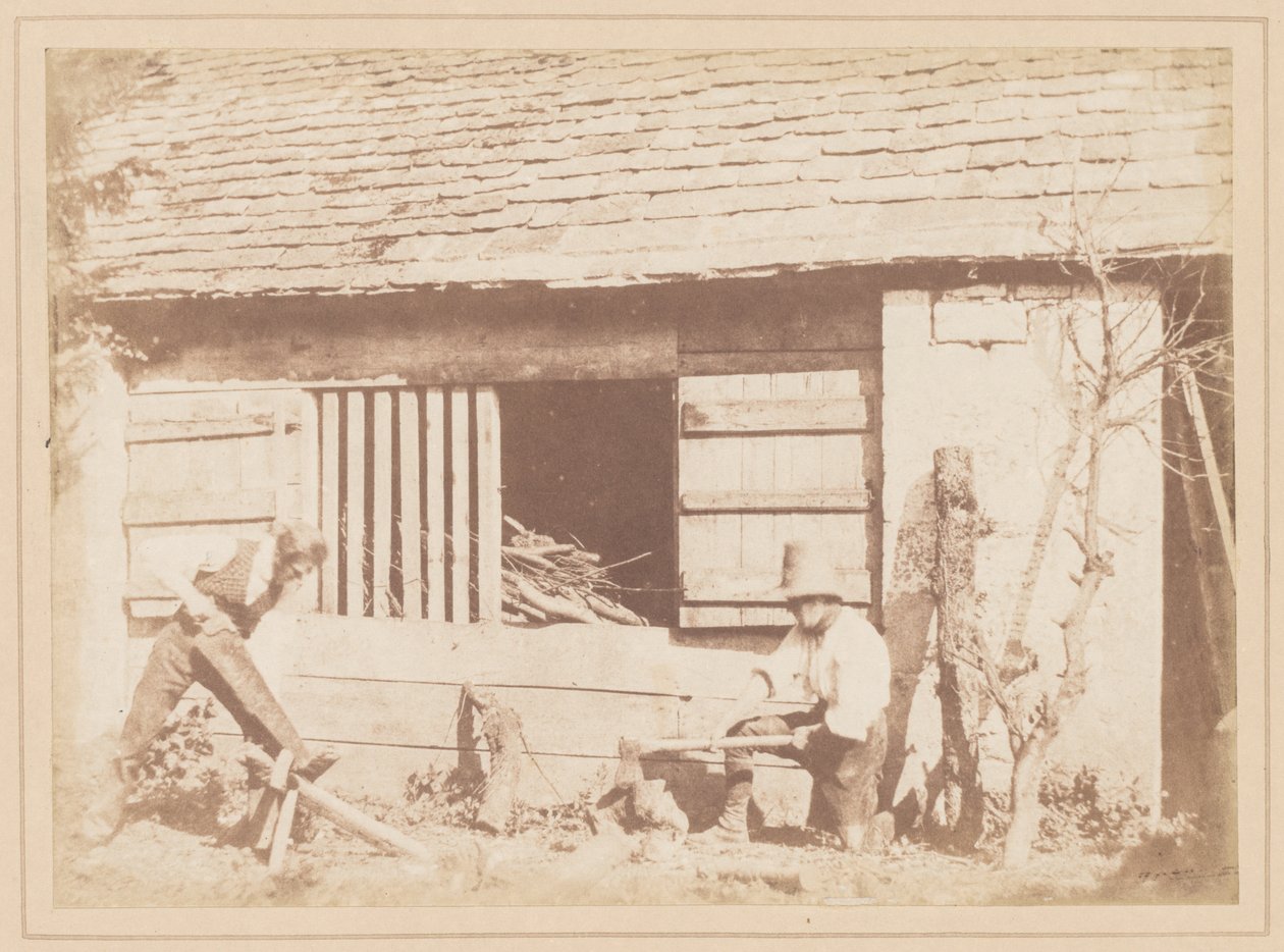 Vedhoggerne, 1845. av William Henry Fox Talbot