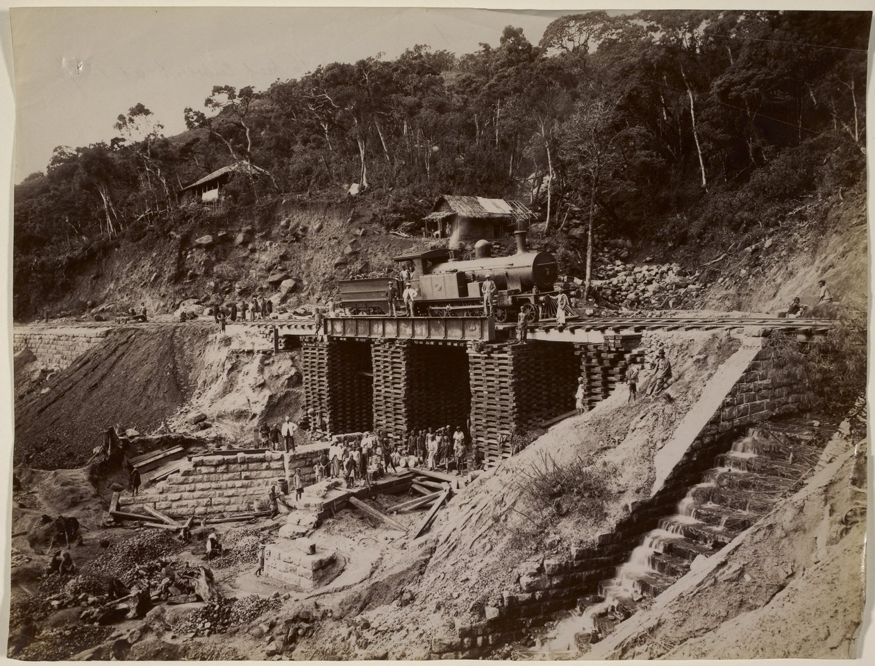 Uten tittel (jernbanebygging) (s/hvitt bilde) av William Henry Fox Talbot