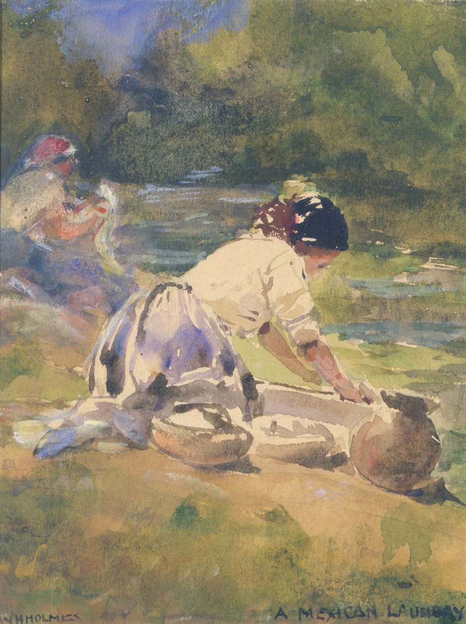 Et meksikansk vaskeri, 1895. av William Henry Holmes