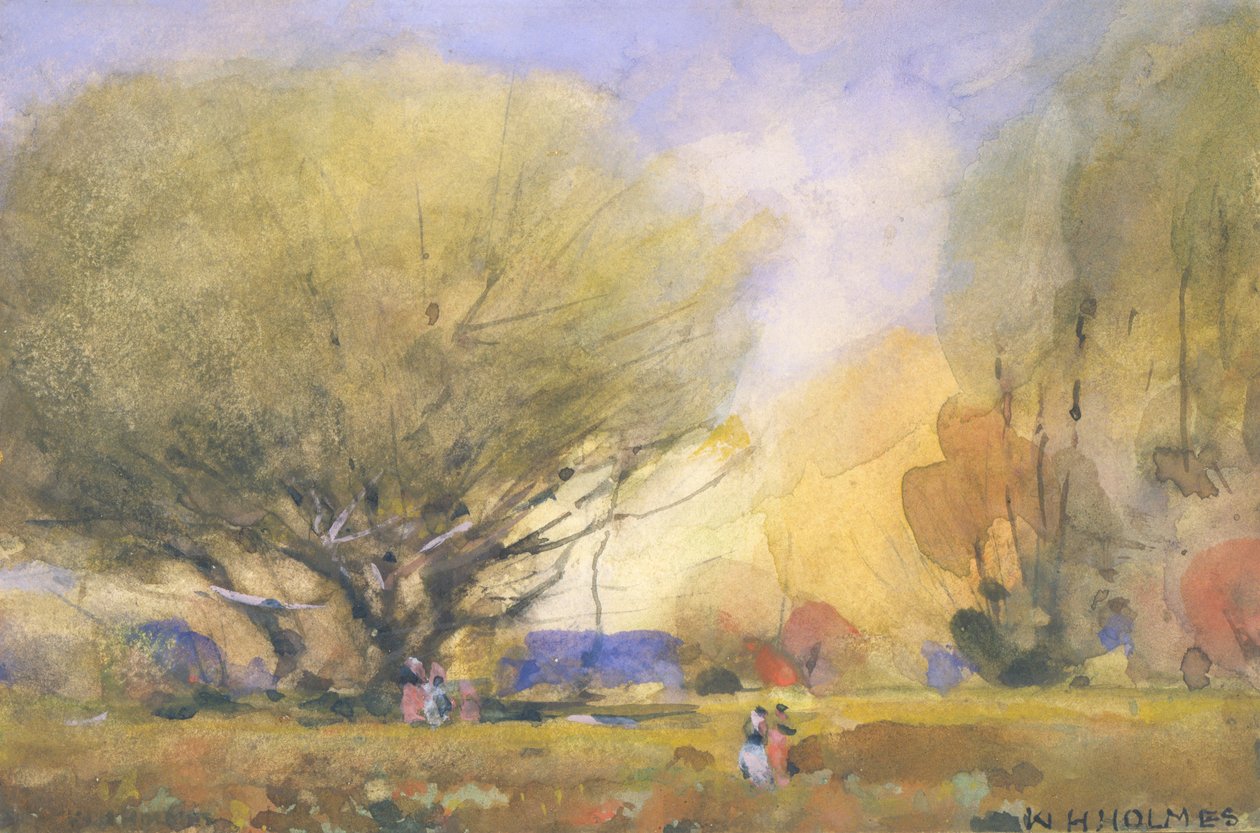 Sommerscene, ca. 1920. av William Henry Holmes