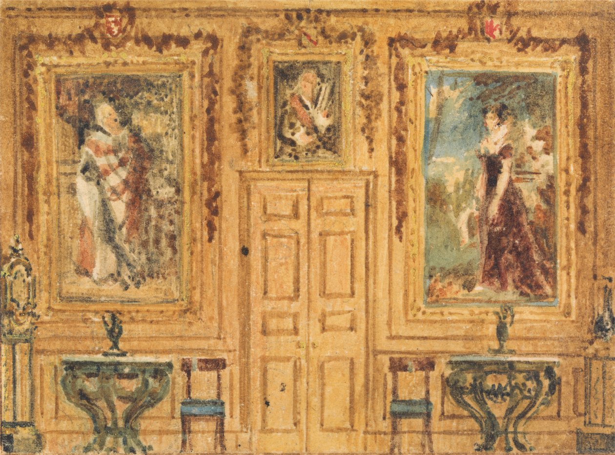 Interiør i et rom av William Henry Hunt