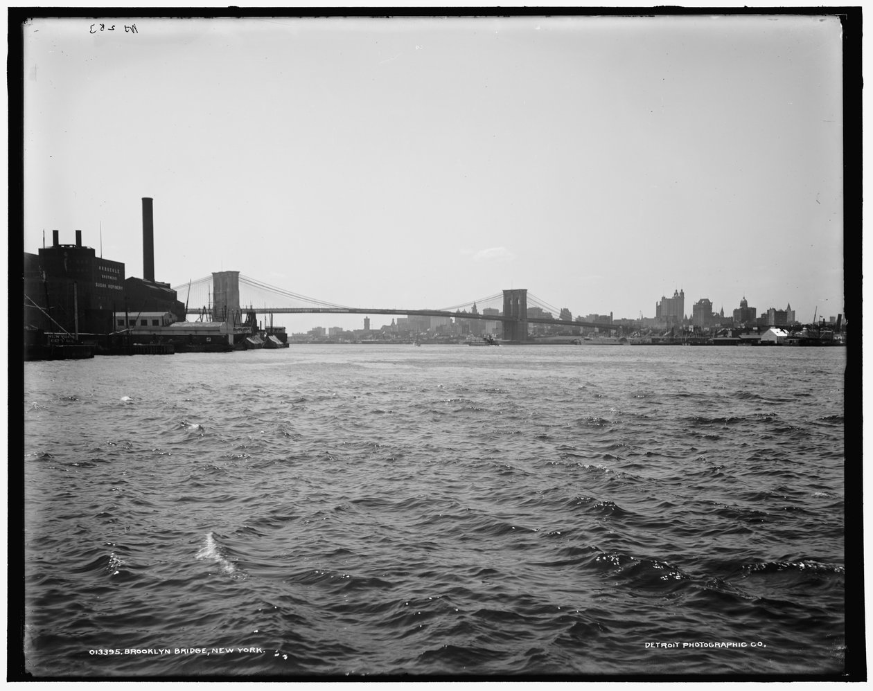Brooklyn Bridge, New York, ca. 1900 av William Henry Jackson