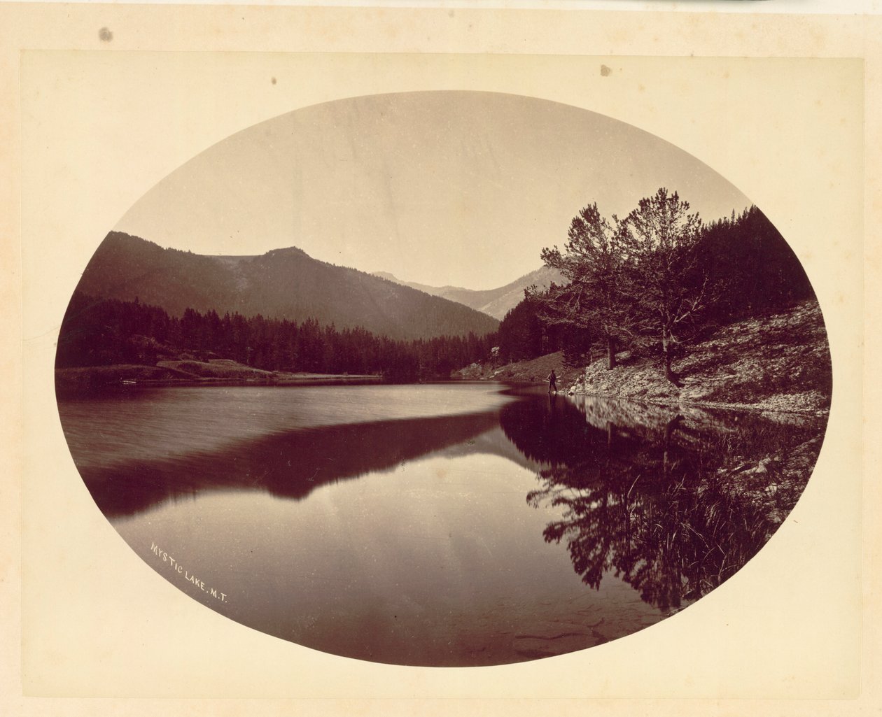 Mystic Lake, M.T., 1872. av William Henry Jackson