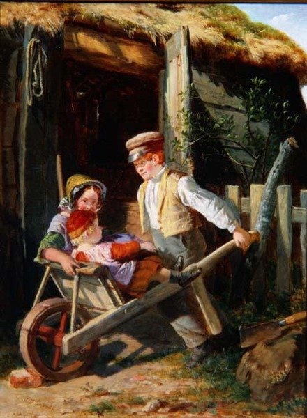 Trillebår (panel) av William Henry Knight