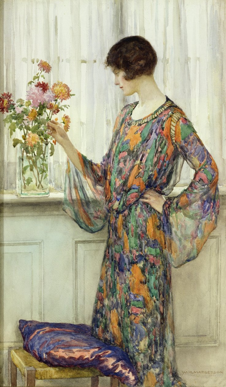 Ordne blomster av William Henry Margetson