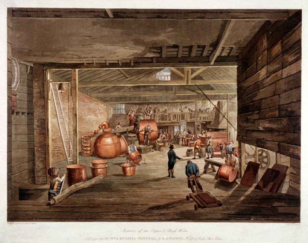 Shoe Lane, London, c1806 av William Henry Pyne
