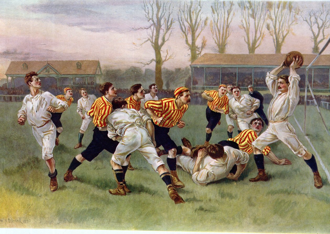 Fotballkampen, 1890 av William Heysham Overend