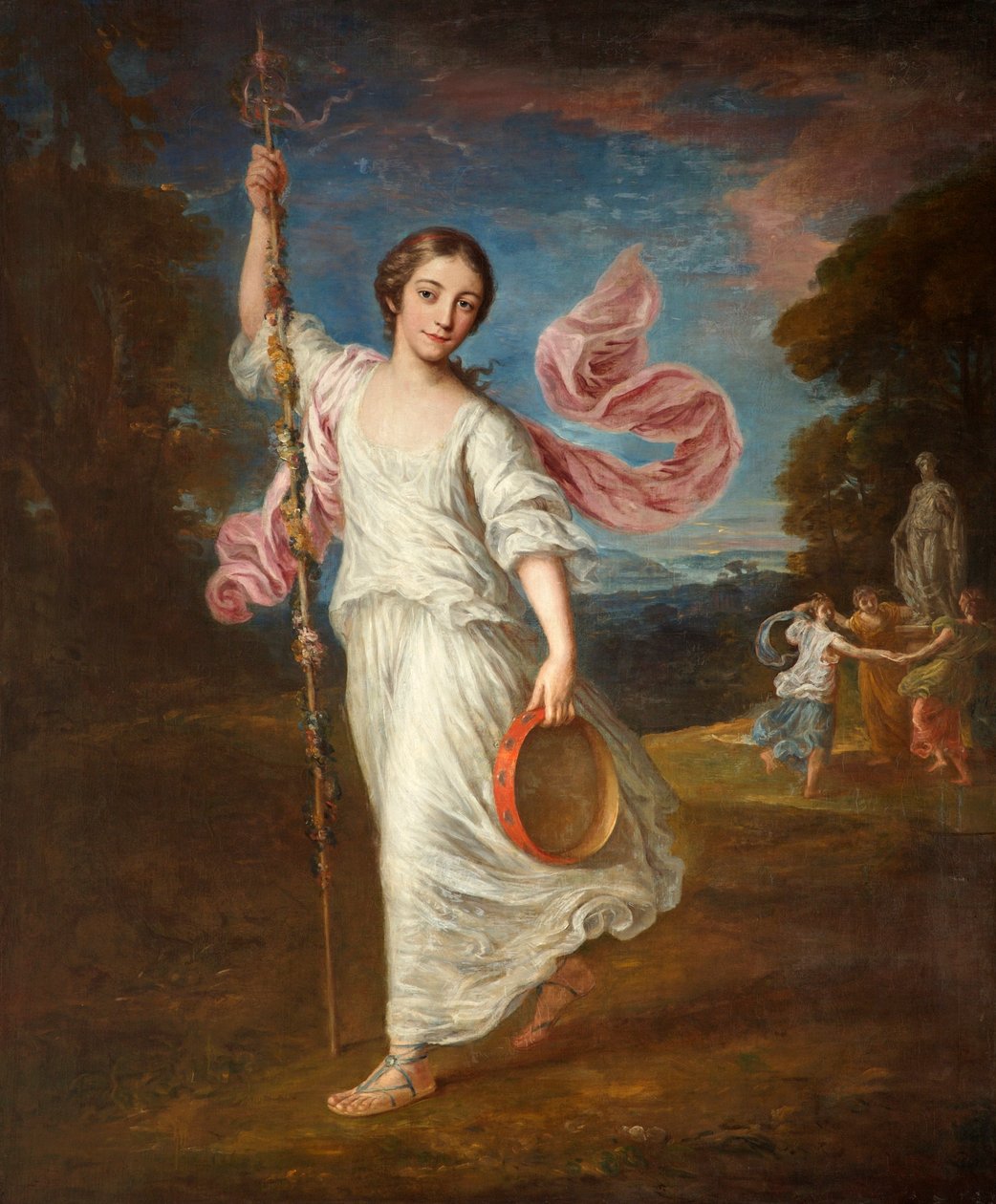 Lady Emily Kerr som en Bacchante, ca. 1770 av William Hoare