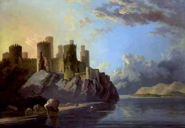 Conway Castle (olje på lerret) av William Hodges