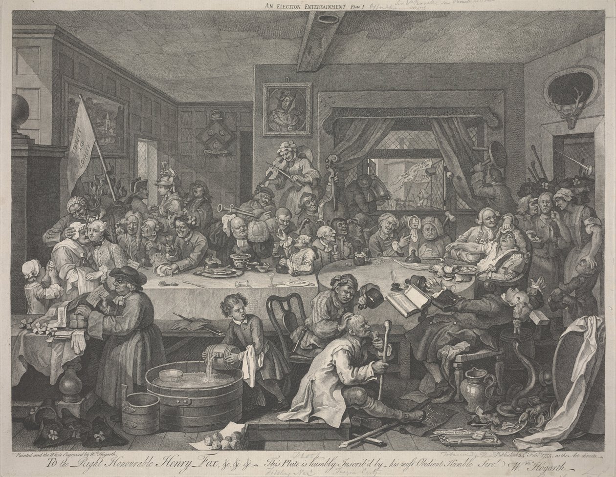 En valgunderholdning av William Hogarth