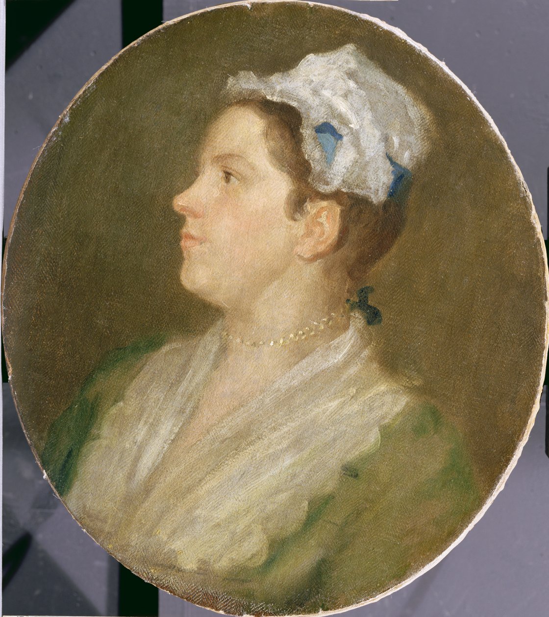 Anne Hogarth (1701-71), ca. 1740 (forhåndskonservering) (se 174878) av William Hogarth