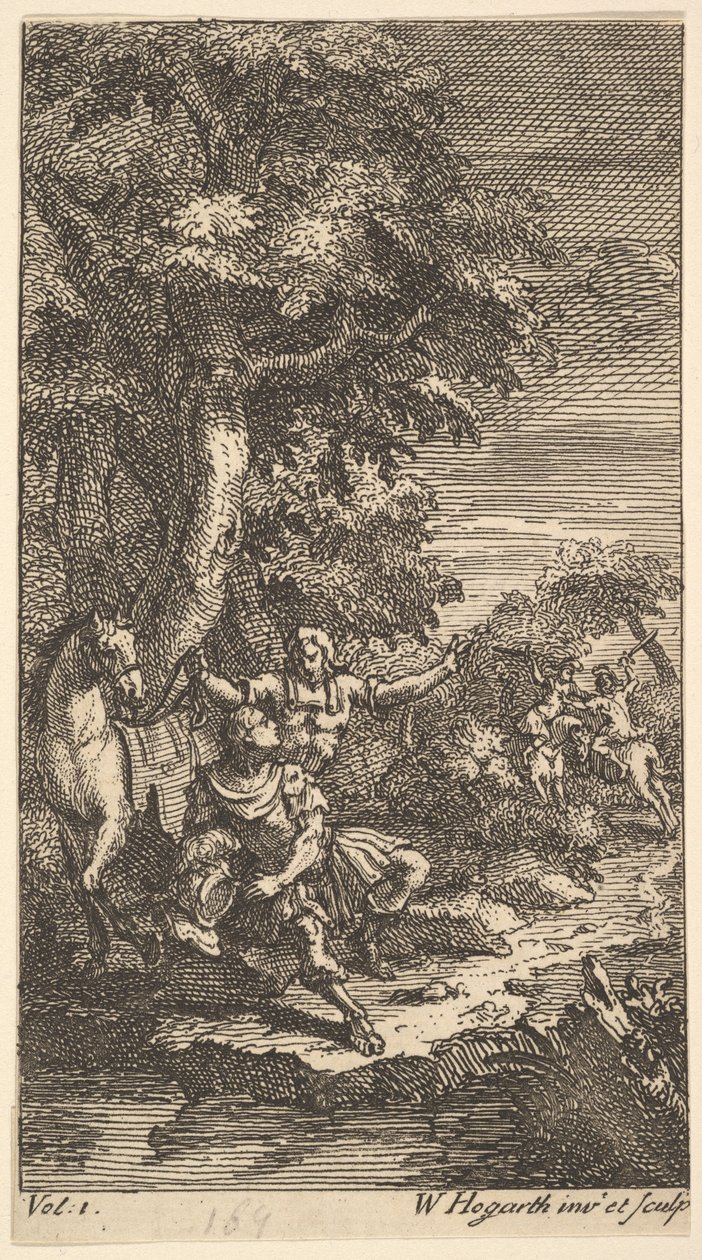 Cassandra, Frontispice, Vol. 1, 1725. av William Hogarth
