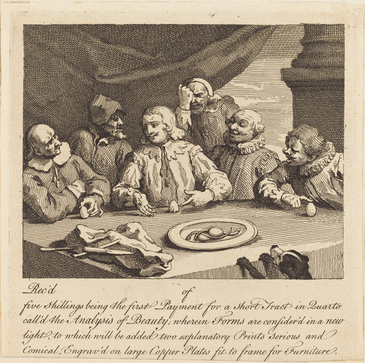 Columbus bryter egget av William Hogarth