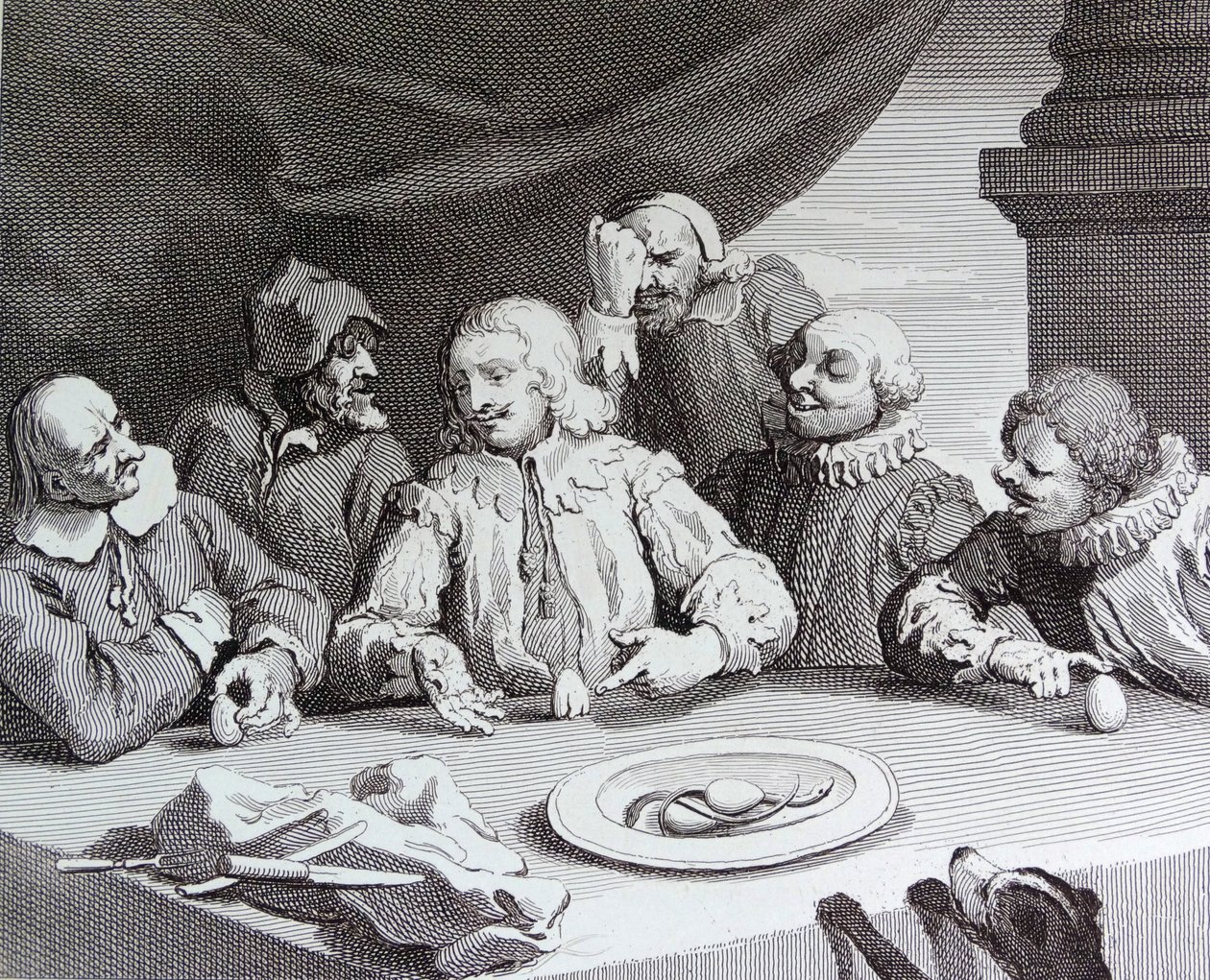 Columbus bryter egget av William Hogarth