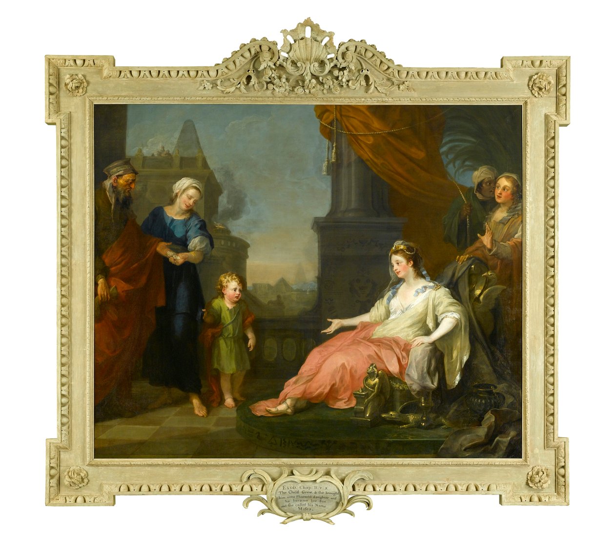 Moses brakte for faraos datter, 1746 av William Hogarth
