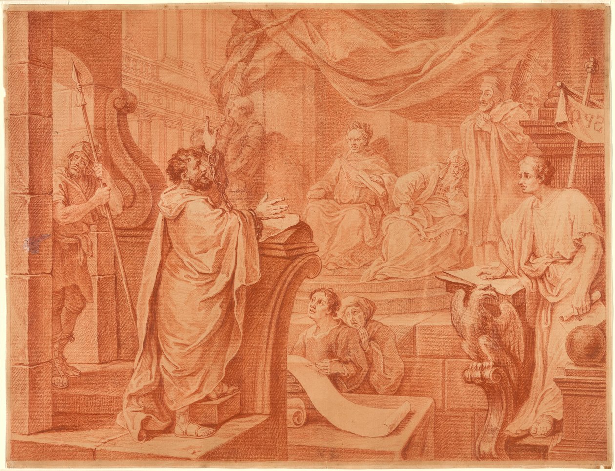 Paul før Felix av William Hogarth