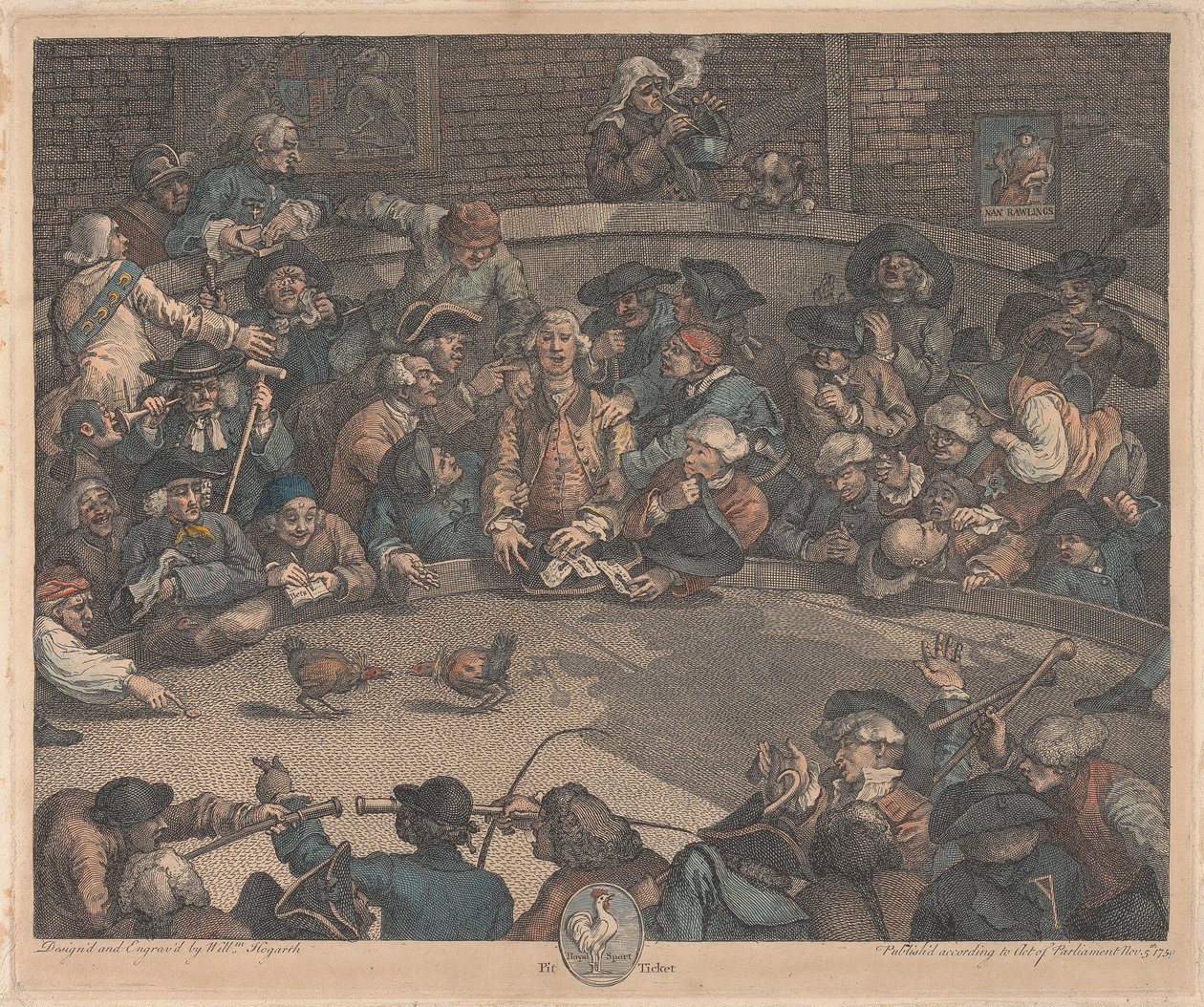 Royal Sport, Pit Ticket av William Hogarth
