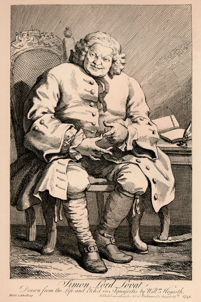 Simon, Lord Lovat, 1746 av William Hogarth