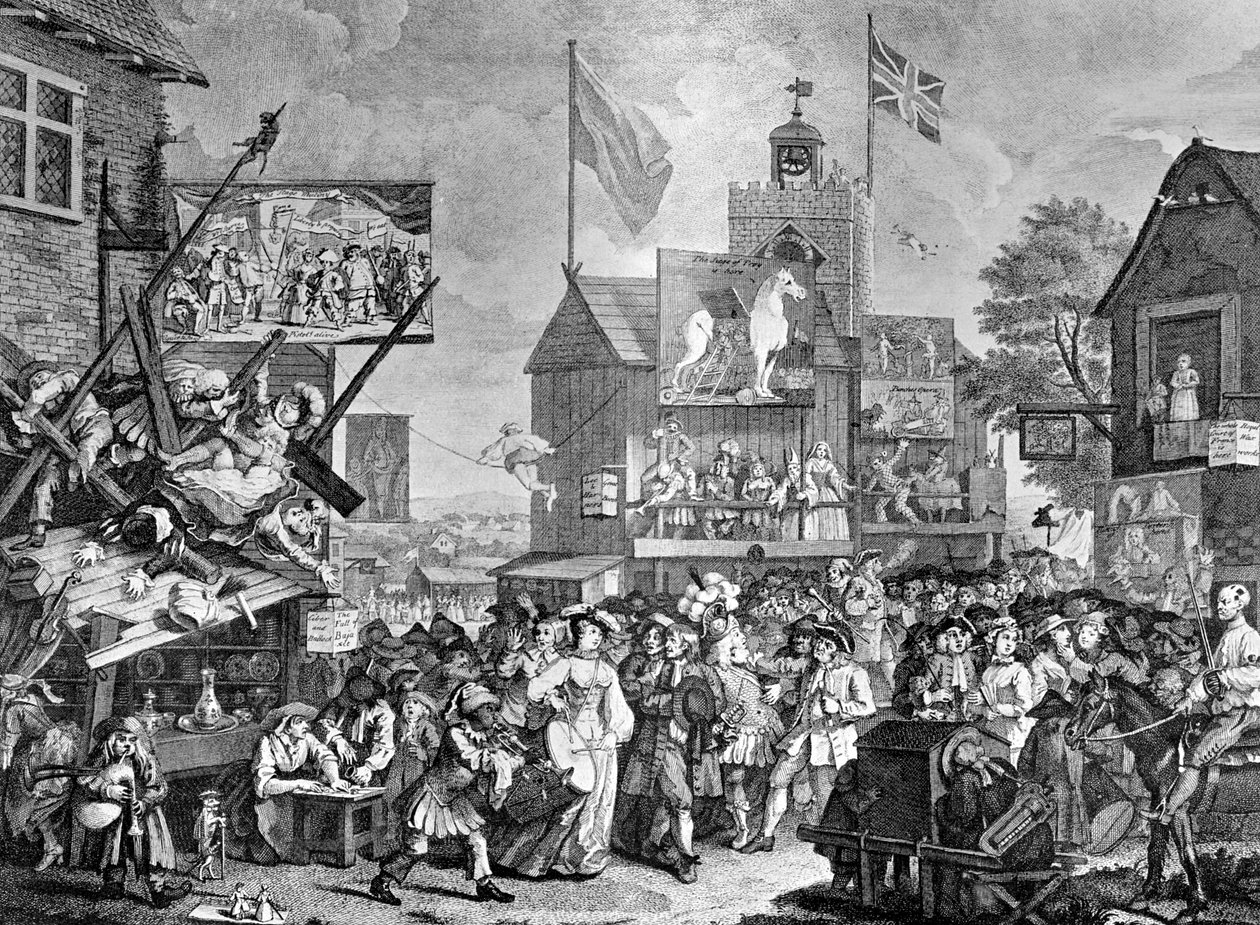 Southwark Fair, 1733. av William Hogarth