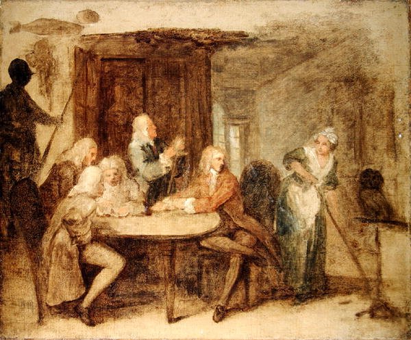 The Antiquaries (olje på lerret) av William Hogarth