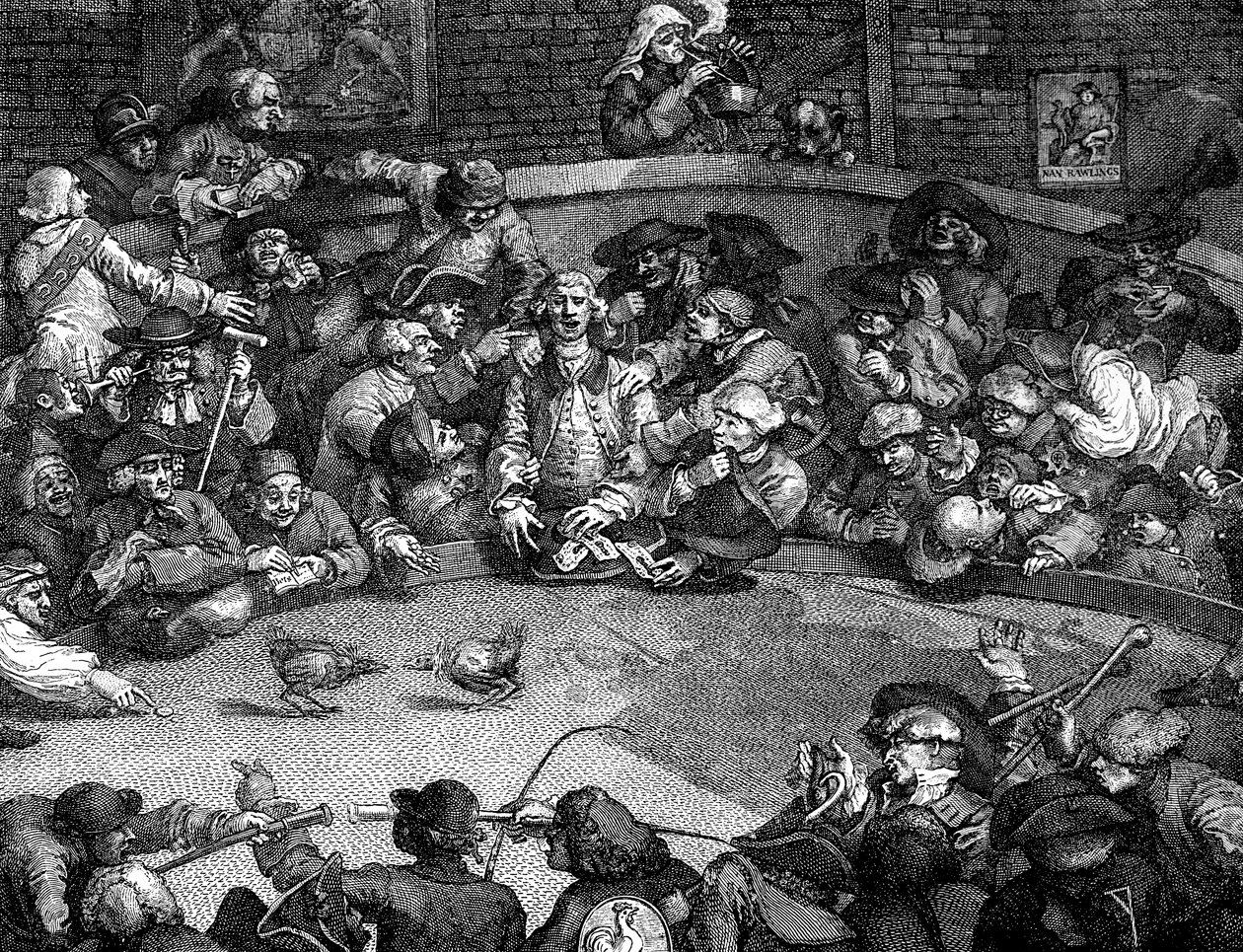 Cock-pit, 1759. av William Hogarth