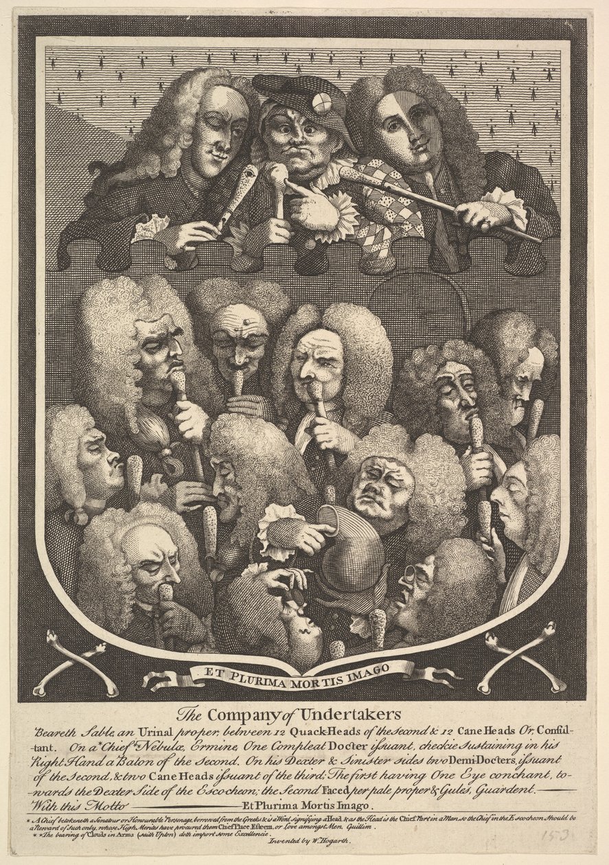 The Company of Undertakers, etter 1736. av William Hogarth