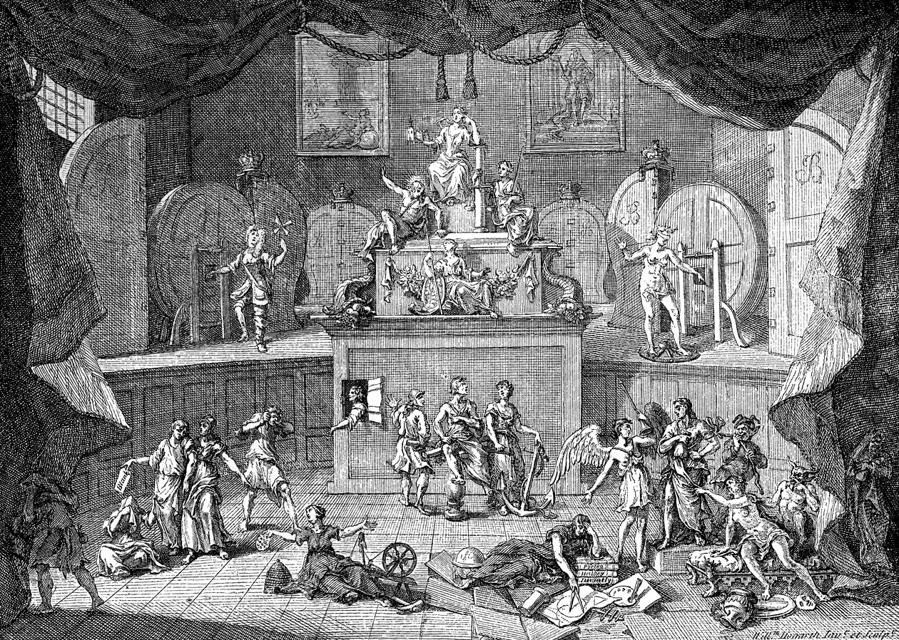 Lotteriet, 1721. av William Hogarth