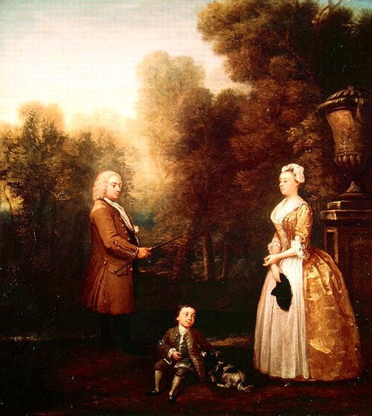 The Pascall Family (olje på lerret) av William Hogarth