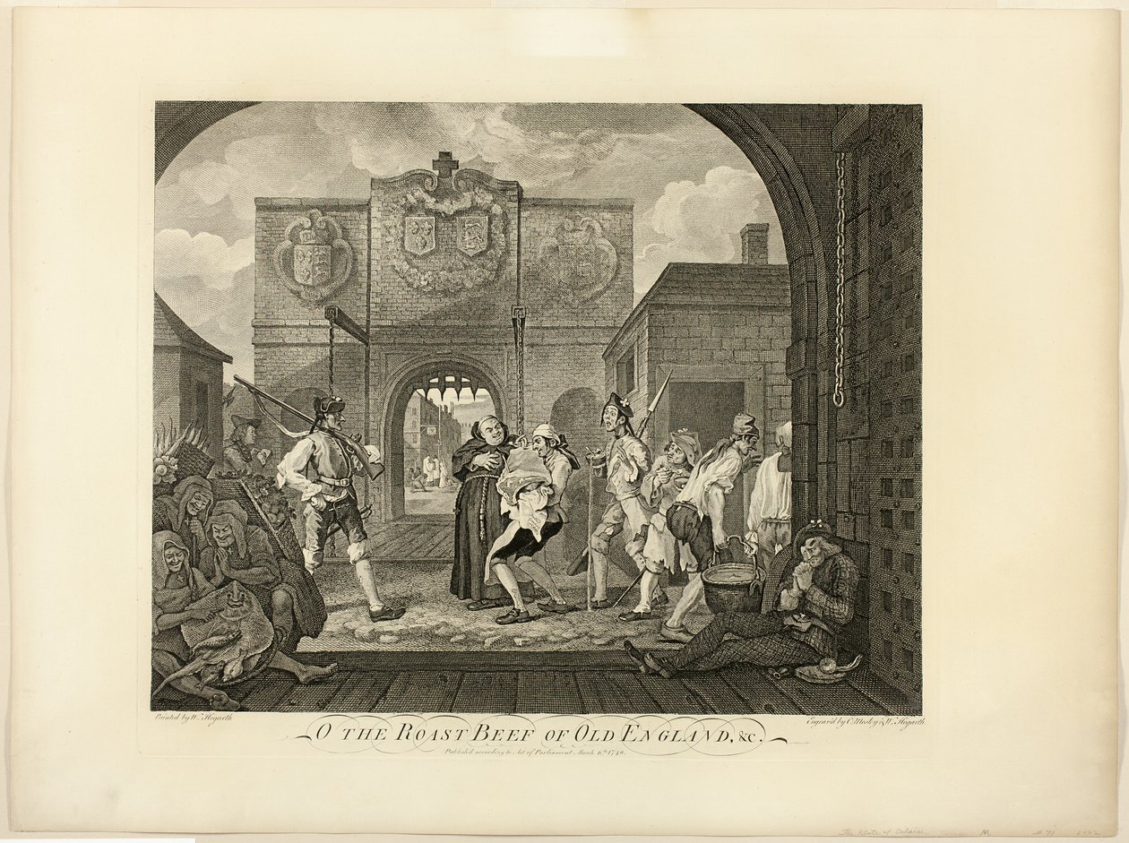 The Roast Beef of Old England av William Hogarth
