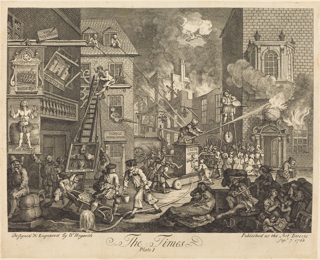 The Times, pl.1 av William Hogarth