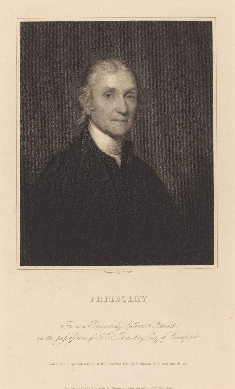 Priestley av William Holl I after Gilbert Stuart